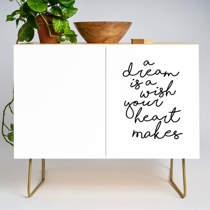 A Dream Is A Wish Your Heart Makes Credenza Gallery Image 1