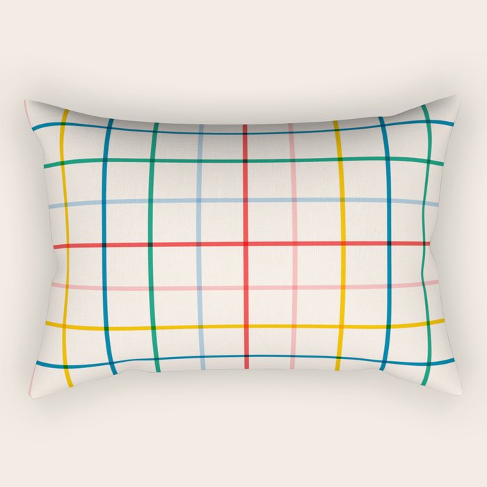 Simple Check - primary Rectangular Pillow Gallery Image 1