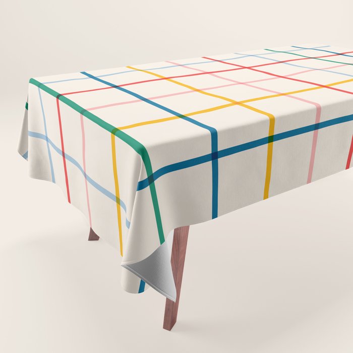 Simple Check - primary Tablecloth Gallery Image 1