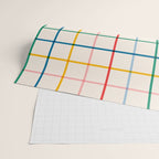 Simple Check - primary Wrapping Paper Gallery Image 2