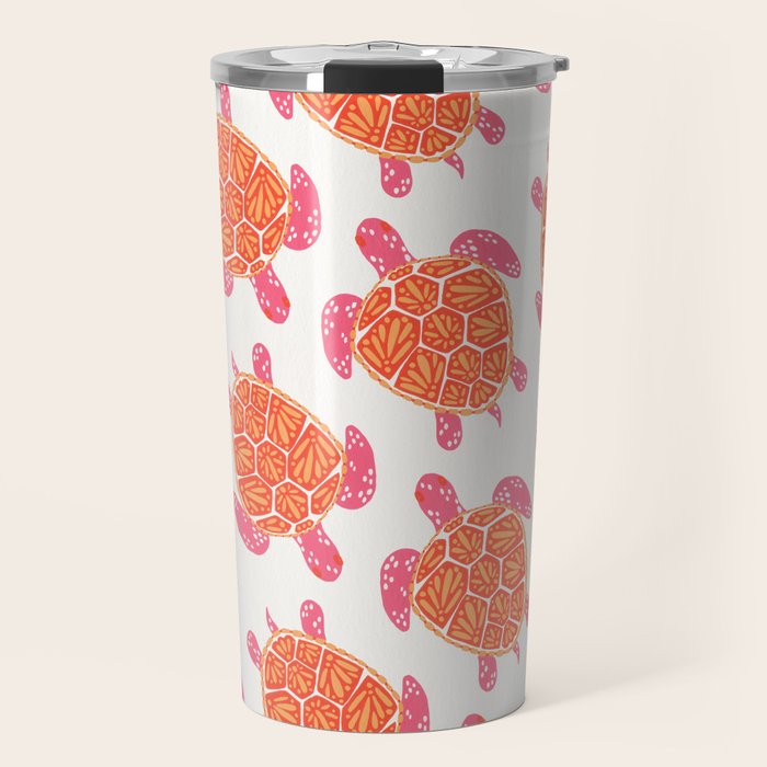 Sea Turtle - Melon Palette Travel Mug Gallery Image 1