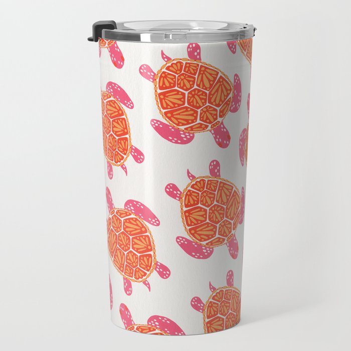 Sea Turtle - Melon Palette Travel Mug Gallery Image 3