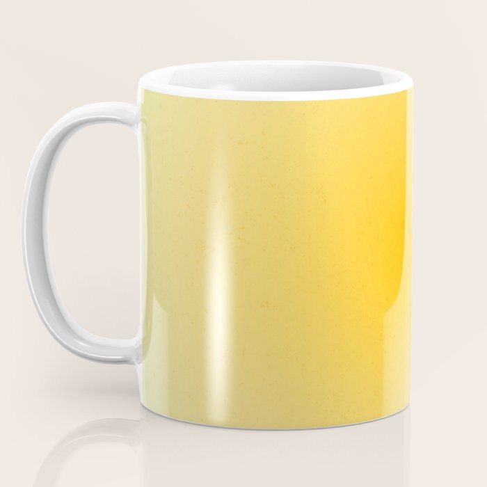 Yellow Gradient Aesthetic Sunshine Coffee Mug Gallery Image 3