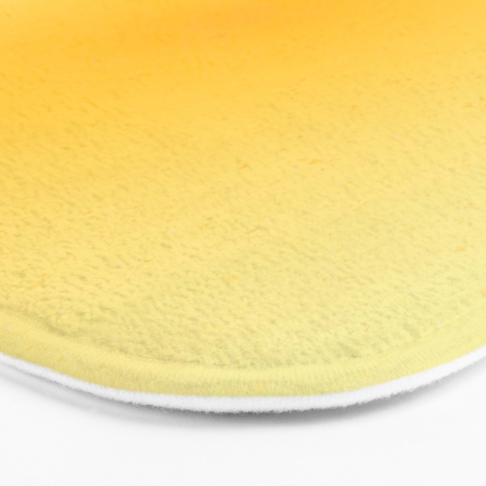 Yellow Gradient Aesthetic Sunshine Bath Mat Gallery Image 3