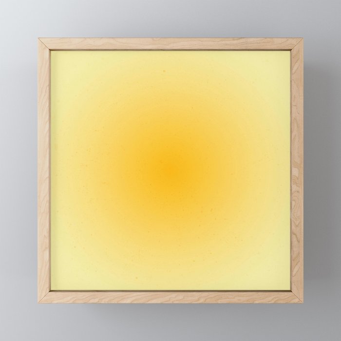 Yellow Gradient Aesthetic Sunshine Mini Art Print Gallery Image 1