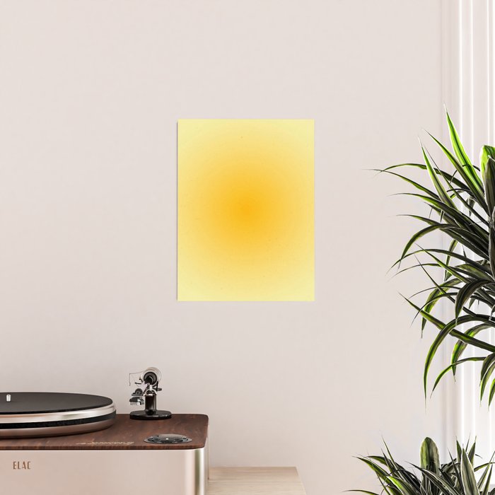 Yellow Gradient Aesthetic Sunshine Poster Gallery Image 2