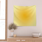 Yellow Gradient Aesthetic Sunshine Wall Tapestry Gallery Image 2