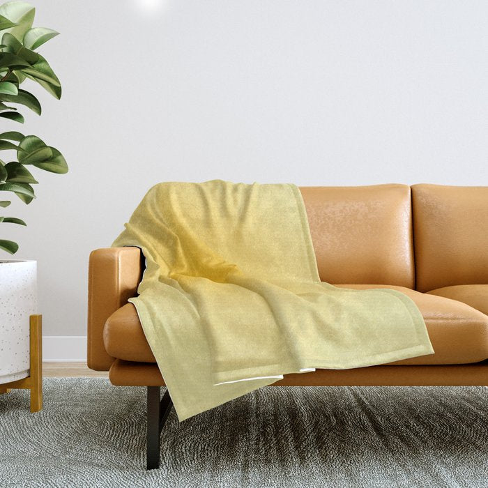 Yellow Gradient Aesthetic Sunshine Throw Blanket Gallery Image 1