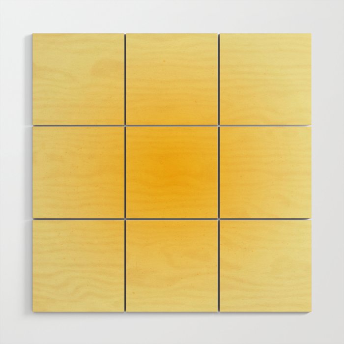 Yellow Gradient Aesthetic Sunshine Wood Wall Art Gallery Image 1