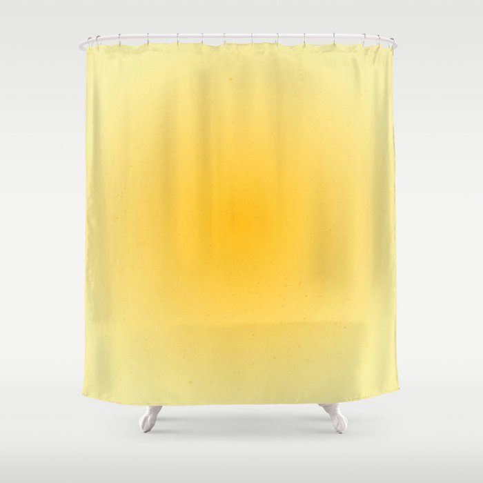 Yellow Gradient Aesthetic Sunshine Shower Curtain Gallery Image 1