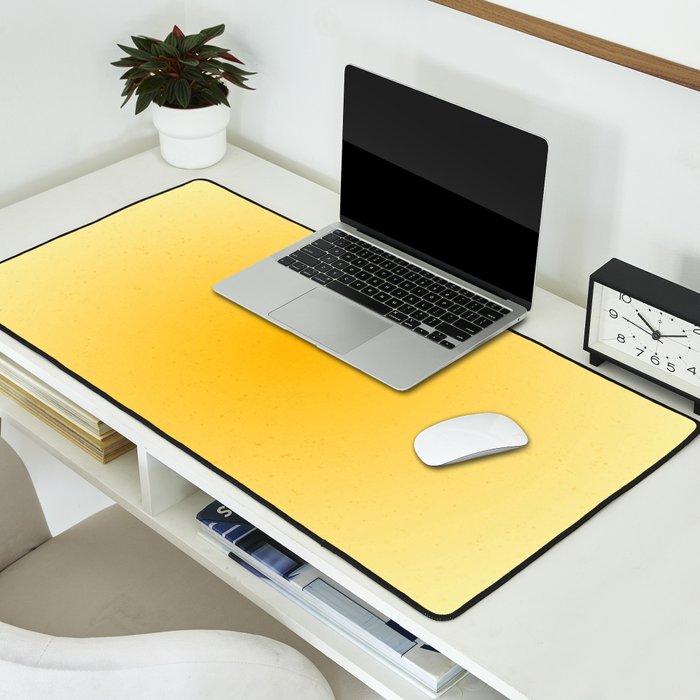Yellow Gradient Aesthetic Sunshine Desk Mat Gallery Image 2