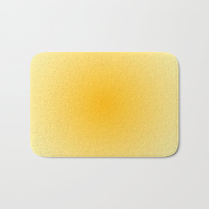 Yellow Gradient Aesthetic Sunshine Bath Mat Gallery Image 1