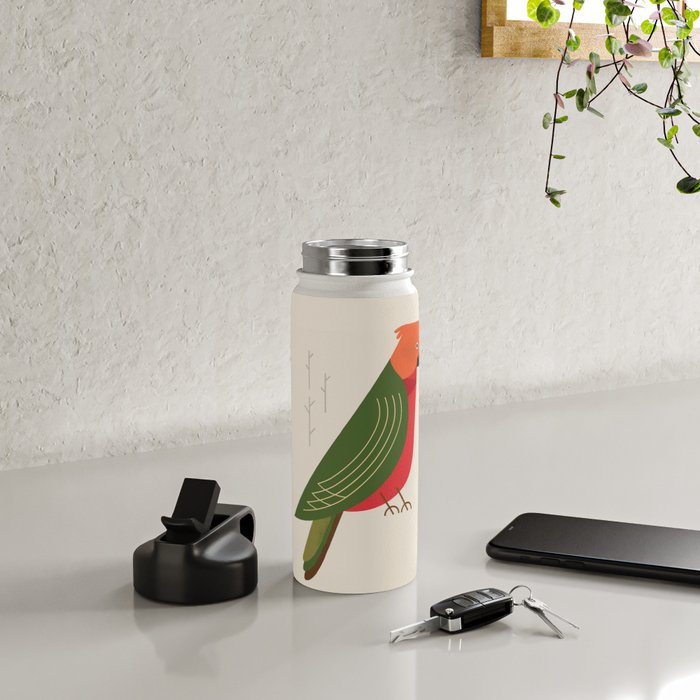 Australian King Parrot, Bird of Australia Water Bottle Gallery Image 4