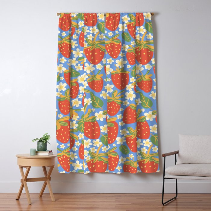 Strawberries Window Curtain Gallery Image 5