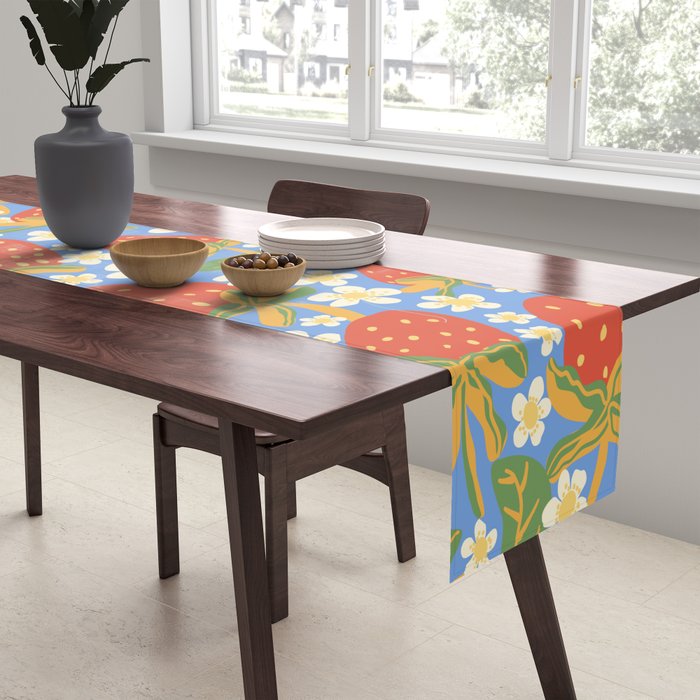 Strawberries Table Runner Gallery Image 2