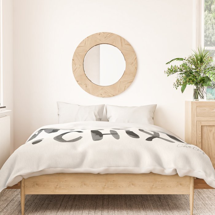Wild Child - Black Duvet Cover Gallery Image 3