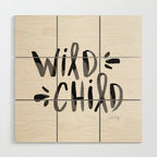 Wild Child - Black Wood Wall Art Gallery Image 1