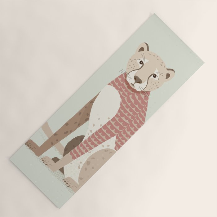 Whimsical Cheetah Yoga Mat Gallery Image 1