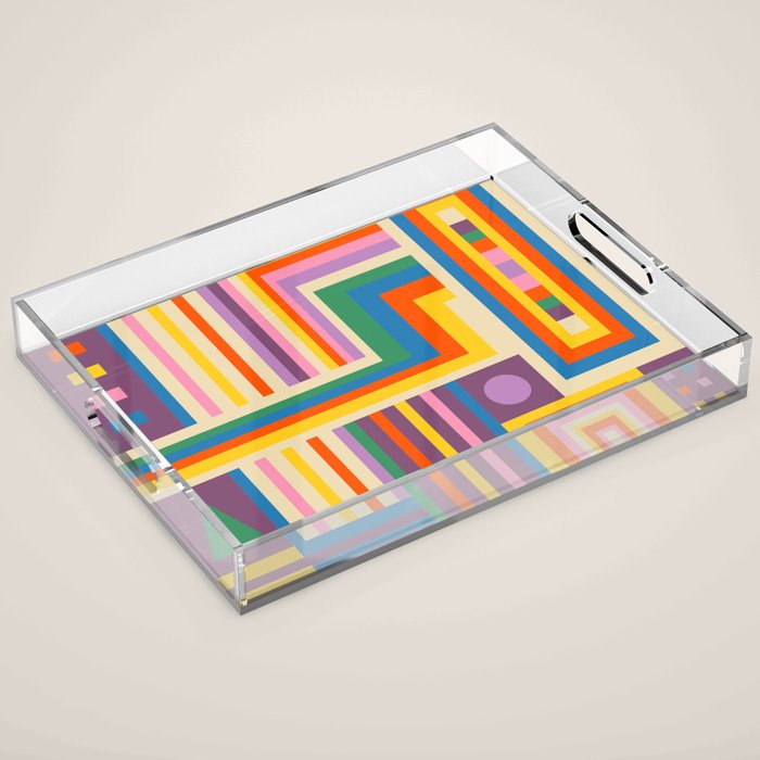 Colorful City Acrylic Tray Gallery Image 1