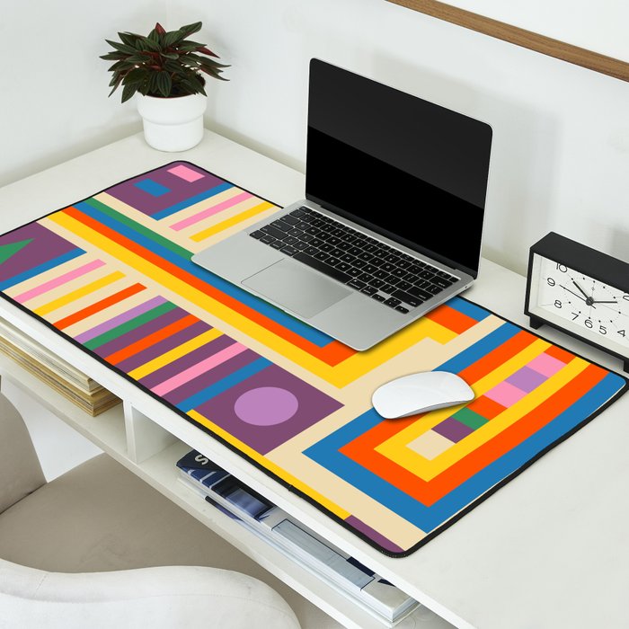 Colorful City Desk Mat Gallery Image 2