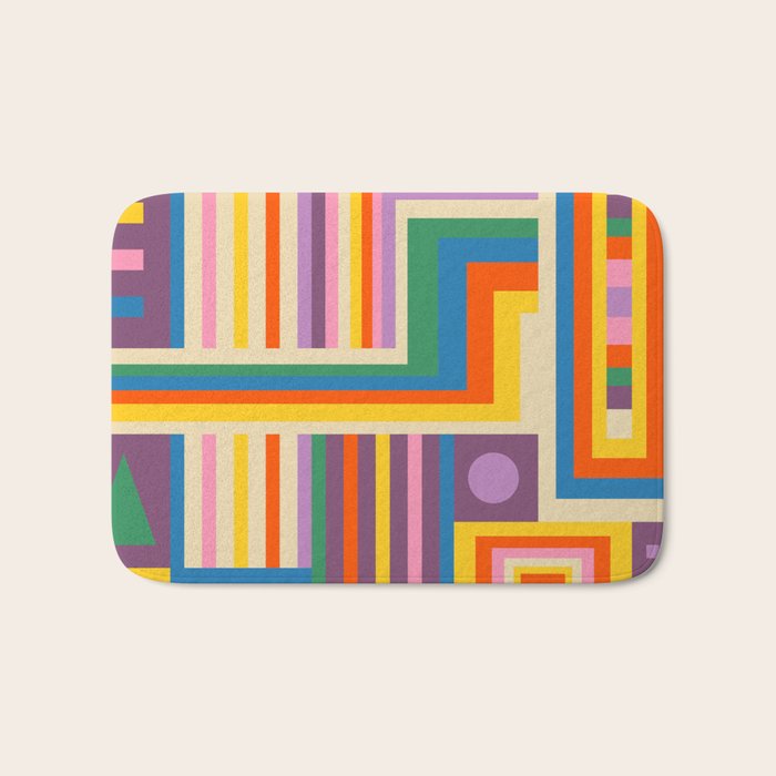 Colorful City Bath Mat Gallery Image 1