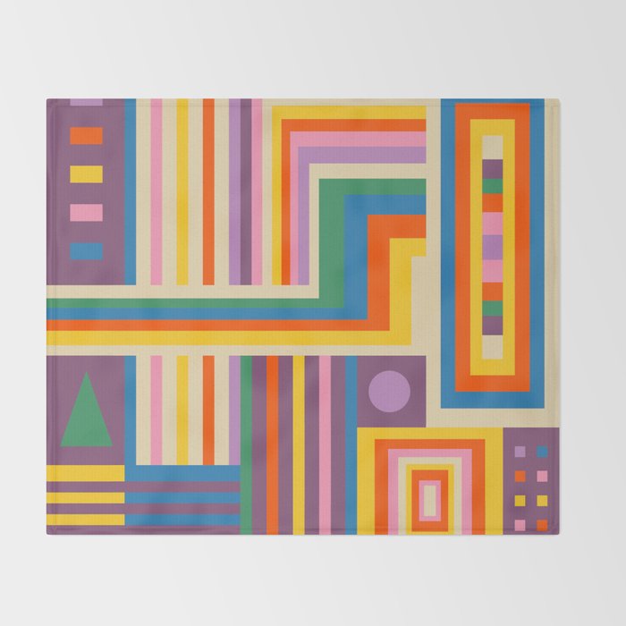 Colorful City Throw Blanket Gallery Image 2
