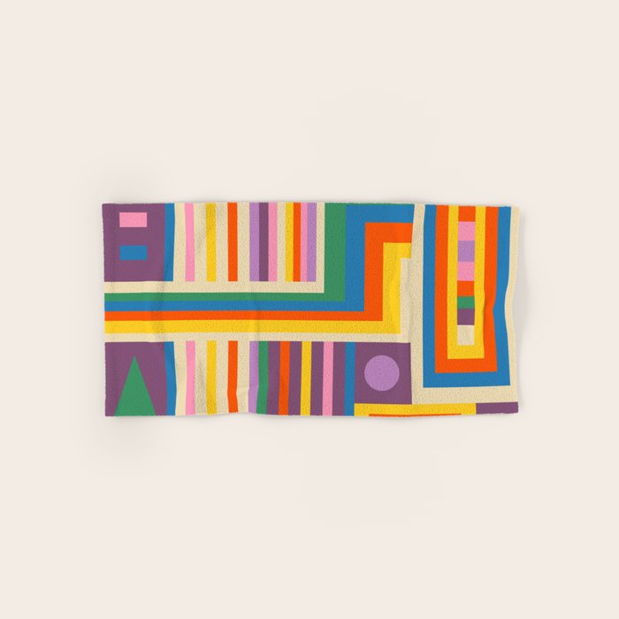 Colorful City Bath Towel Gallery Image 1