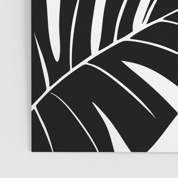 Leafy Calm Charm Black And White Simplicity Poster Gallery Image 3