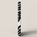 Leafy Calm Charm Black And White Simplicity iPhone Case Gallery Image 2