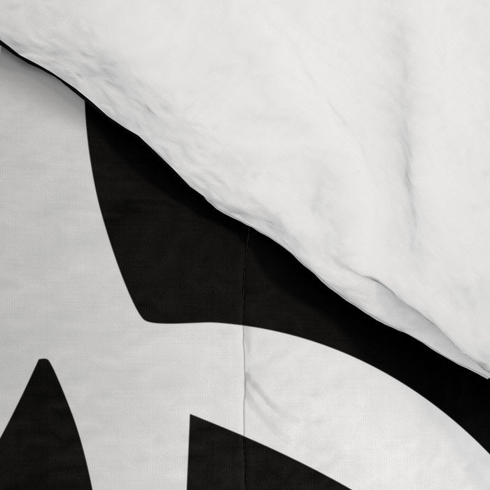 Leafy Calm Charm Black And White Simplicity Comforter Gallery Image 4