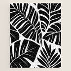 Leafy Calm Charm Black And White Simplicity Jigsaw Puzzle Gallery Image 1