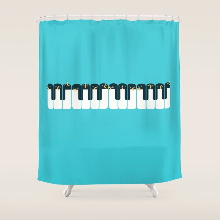 The Choir of Antarctica Shower Curtain Gallery Image 1
