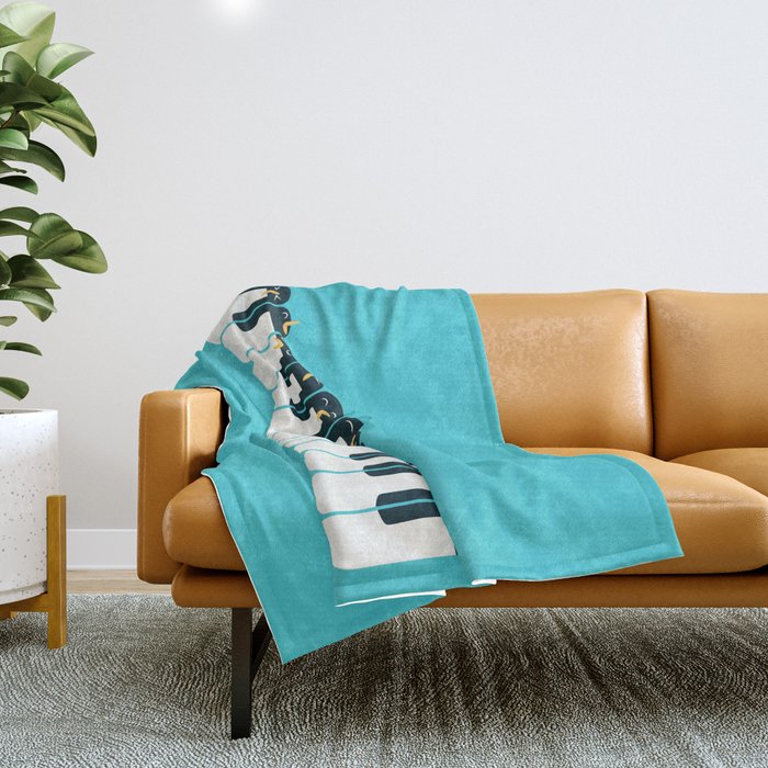 The Choir of Antarctica Throw Blanket Gallery Image 1
