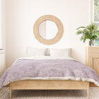 Vintage chic violet lilac floral damask pattern Duvet Cover Gallery Image 3