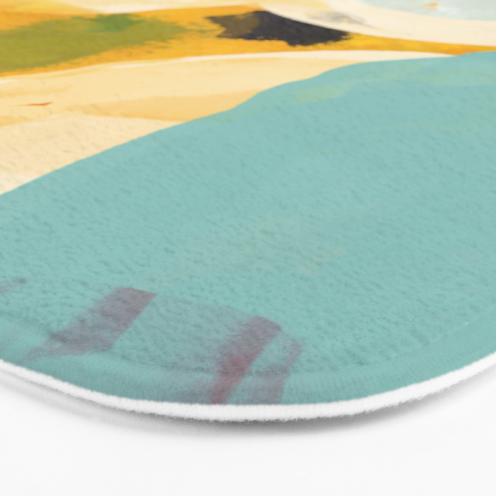 sunshine fall garden leaves Bath Mat Gallery Image 3