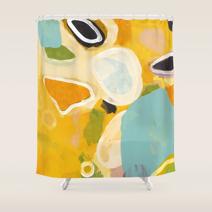 sunshine fall garden leaves Shower Curtain Gallery Image 1