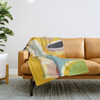 sunshine fall garden leaves Throw Blanket Gallery Image 1