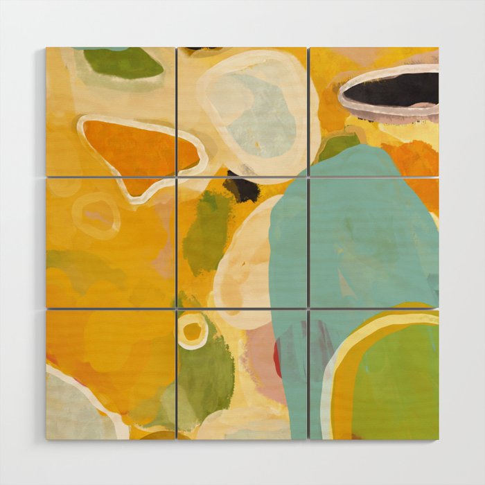 sunshine fall garden leaves Wood Wall Art Gallery Image 1