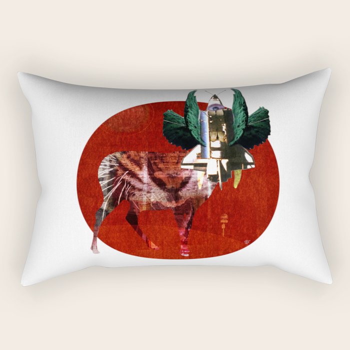 SpaceHeadDeer 3 Rectangular Pillow Gallery Image 1