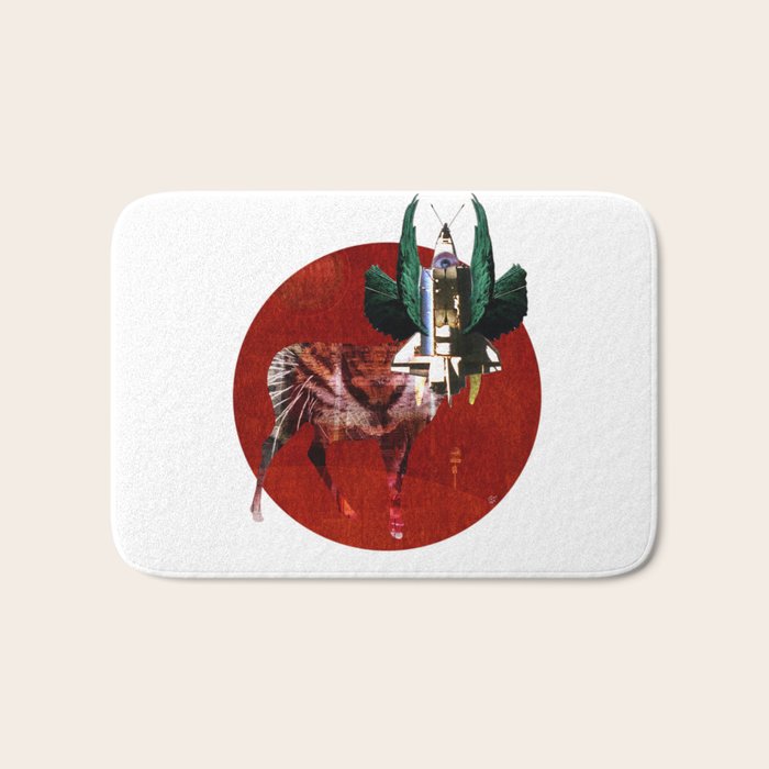 SpaceHeadDeer 3 Bath Mat Gallery Image 1