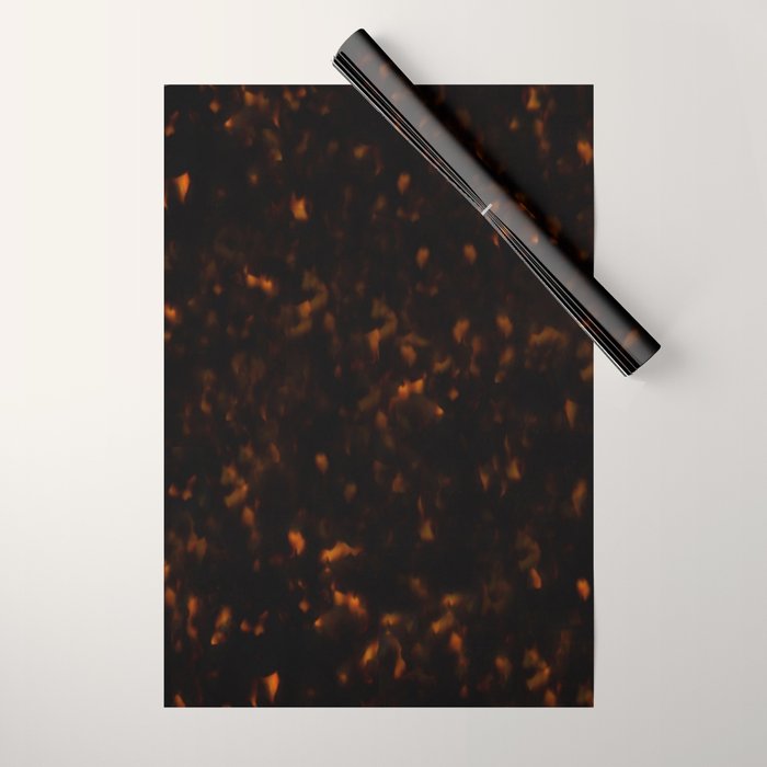 Dark Tortoise Shell Pattern Wrapping Paper Gallery Image 1