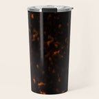 Dark Tortoise Shell Pattern Travel Mug Gallery Image 1