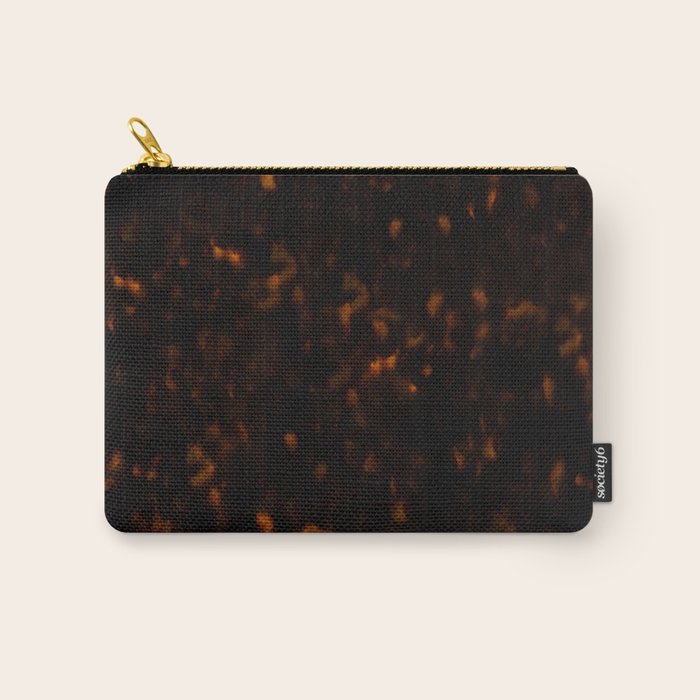 Dark Tortoise Shell Pattern Carry All Pouch Gallery Image 1