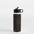 Dark Tortoise Shell Pattern Water Bottle Gallery Image 1