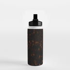 Dark Tortoise Shell Pattern Water Bottle Gallery Image 2