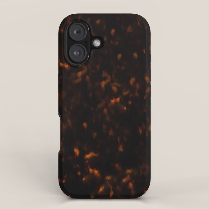 Dark Tortoise Shell Pattern iPhone Case Gallery Image 1