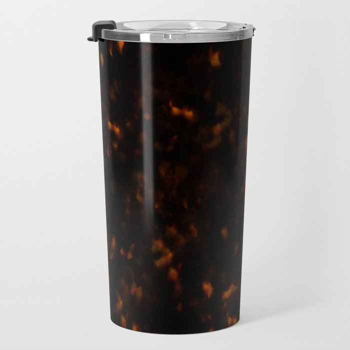 Dark Tortoise Shell Pattern Travel Mug Gallery Image 3