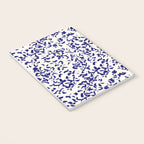 Mediterranean blue handmade floral Notebook Gallery Image 3
