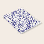 Mediterranean blue handmade floral Notebook Gallery Image 2