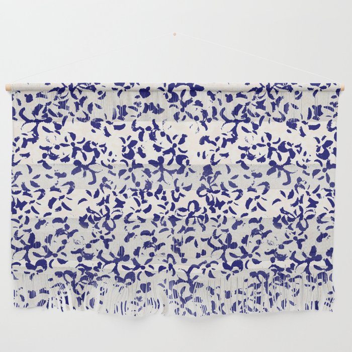 Mediterranean blue handmade floral Wall Hanging Gallery Image 1